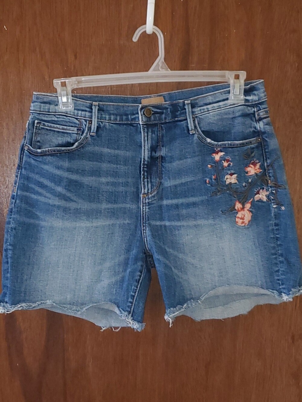 Driftwood Lulu Embroidered Jean Shorts Sz 31